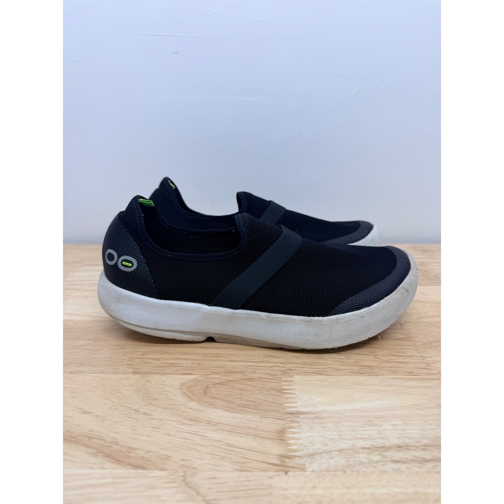 OOFOS OOmg Low Black Mesh Recovery‎ Shoes Women 10 Slip On Sneakers #61